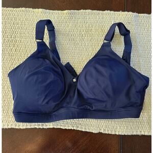 Breezies Women's Navy Blue No Wire Bra 40DD